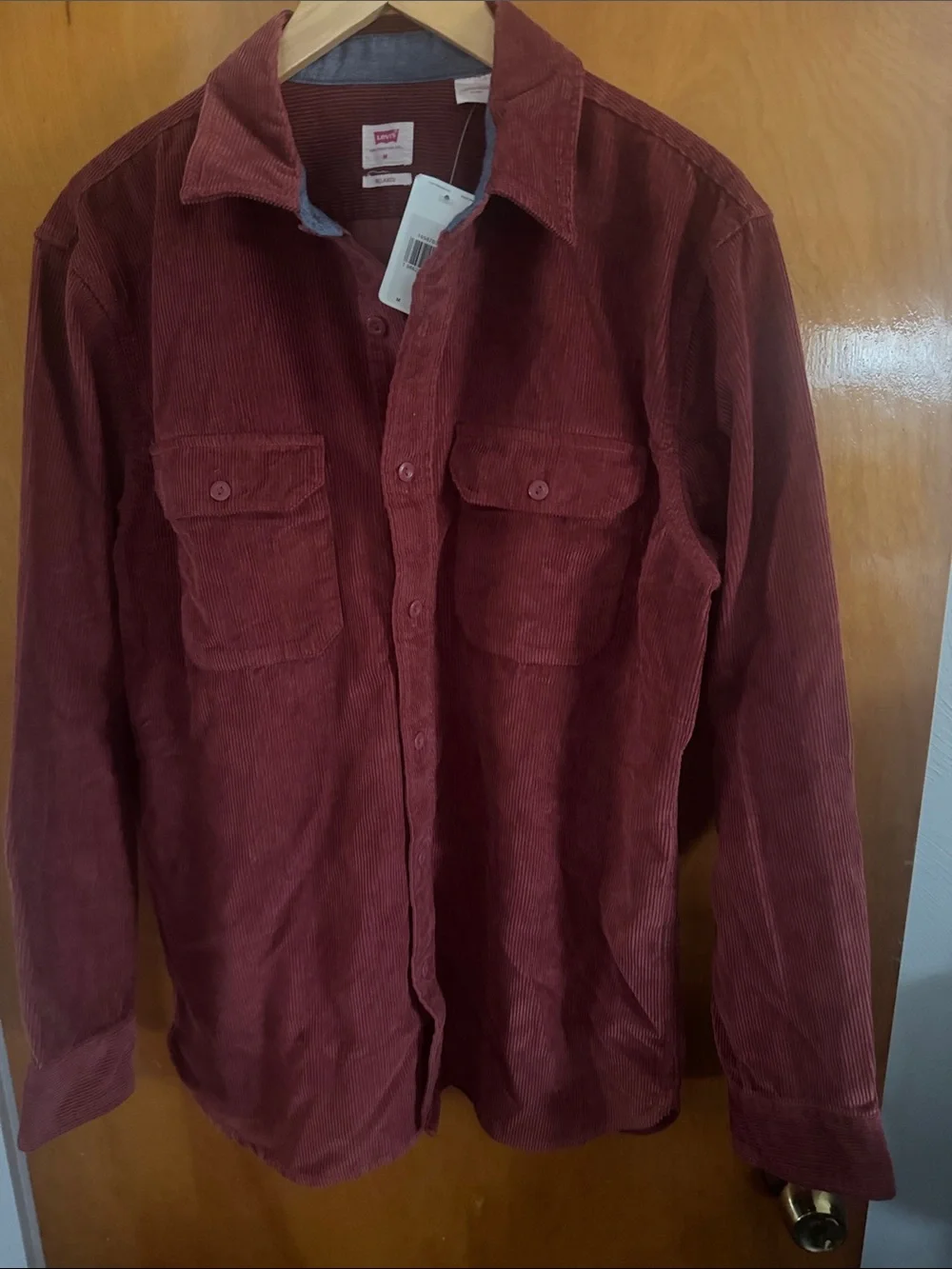 Levis Corduroy Shirt Mens Medium Brown